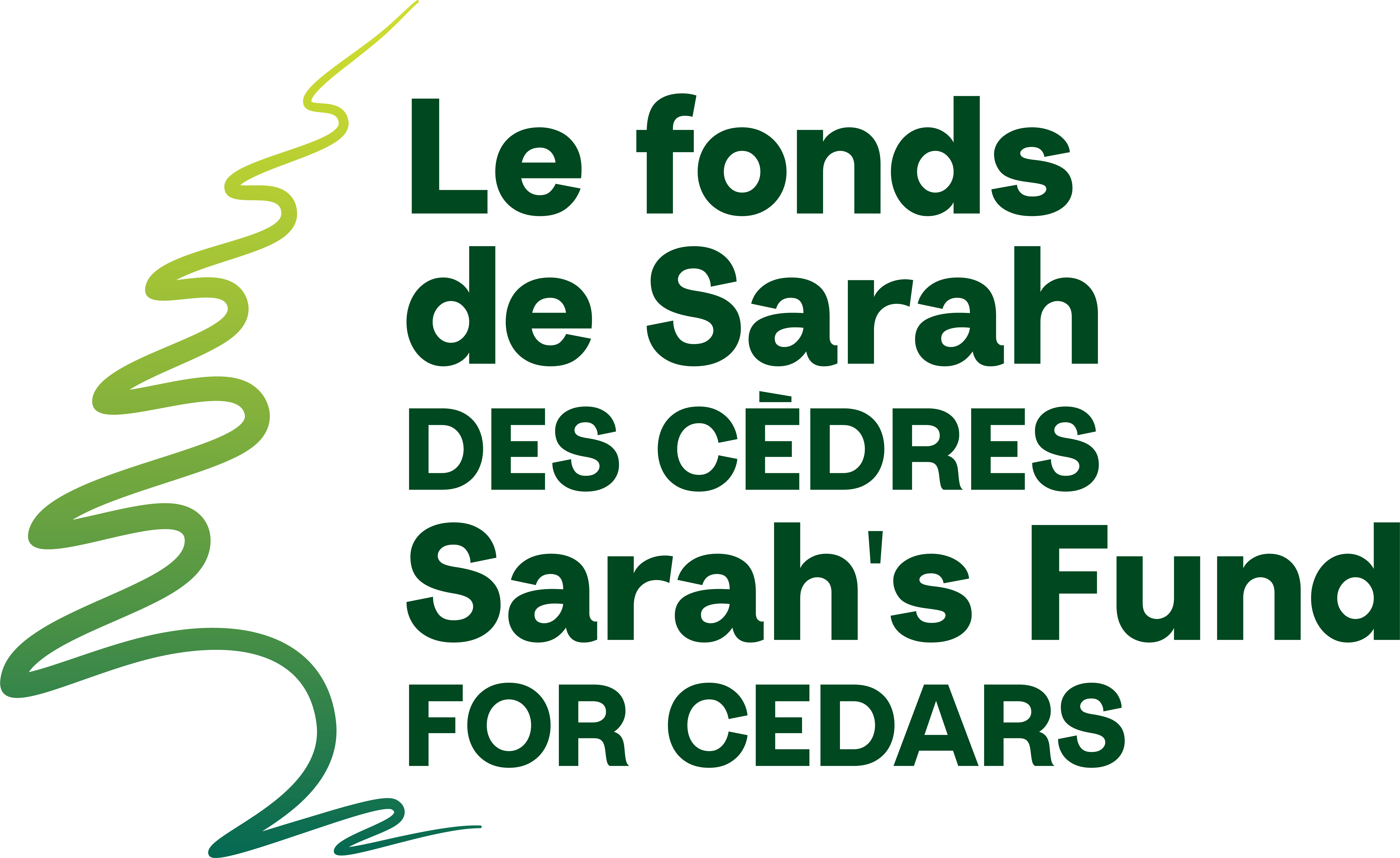 Sarah's Fund for Cedars / Le fond de Sarah des Cèdres